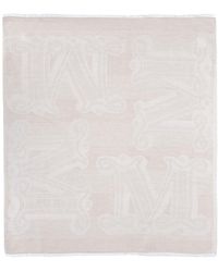 Max Mara - Linen Blend Stole Modal Scarf - Lyst