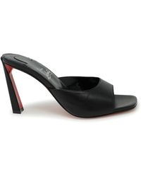 Christian Louboutin - Leather Condora Mule 85 Sandals - Lyst