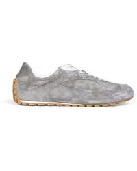 Bottega Veneta - Basalt Suede Orbit Flash Sneakers - Lyst
