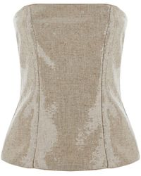 FEDERICA TOSI - Top With Sequins - Lyst