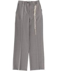 Circus Hotel - Tailored Straight Leg Pants Main: Virgin Wool Trousers - Lyst