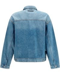 7 For All Mankind - Denim Jacket Medium Wash Cotton - Lyst