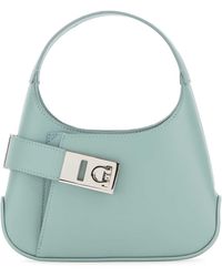 Ferragamo - Powder Leather Hobo Mini Handbag - Lyst