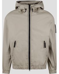 Stone Island - Supima Cotton Canvas Hooded Jacket - Lyst