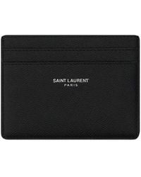 Saint Laurent - Ysl Monogram Credit Card Case - Lyst