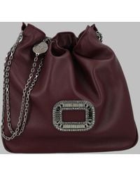 Roger Vivier - Mini Handbag Pilgrim Ovine Leather Handbags - Lyst