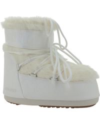 Moon Boot - Icon Low Faux Fur Boots Polyamide - Lyst