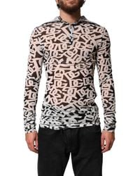 Dolce & Gabbana - Dg Logo Long Sleeves Turtleneck Top And 08+Pa - Lyst