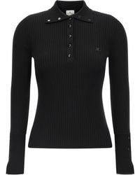Courreges - 'Classic Rib' Polo Shirt - Lyst