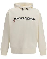 Moncler - Beige Cotton Sweatshirt - Lyst