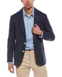 Brunello Cucinelli - Linen, Silk, & Wool-Blend Blazer - Lyst