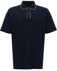 Brioni - Logo Embroidery Polo Shirt - Lyst