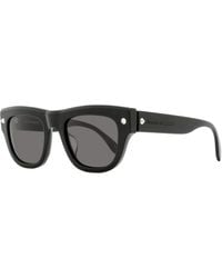 McQueen - Stud Hinge Rectangular Sunglasses Am0425S 001 51Mm Plastic (Acetate) - Lyst