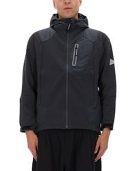 and wander - Logo Jacket Nylon Polyurethane - Lyst