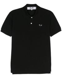 COMME DES GARÇONS PLAY - Cotton Polo Shirt - Lyst