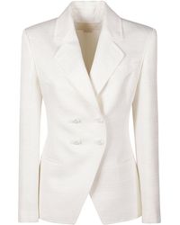 Genny - Double-Breasted Plain Dinner Jacket - Lyst