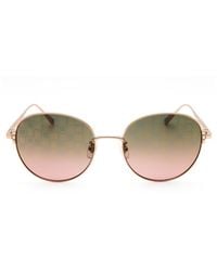 Chopard - Sunglasses Round Full Rim, Shiny Copper Frame And Rose Lens Schl03M8Fcl - Lyst