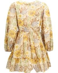 Zimmermann - Daylight Wrap Mini Dress - Lyst
