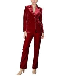 Moschino - Panne Velvet Pants Viscose Trousers - Lyst