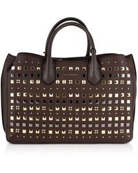 Roccobarocco Sushi Studded Large Tote - Brown