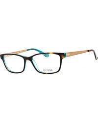 Guess - Guess Gu2538 Rectangular Acetate Eyeglasses - Lyst