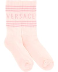 Versace - Sock With Logo - Lyst