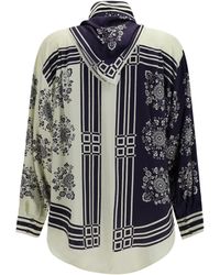 ALÉMAIS - Silk Shirt Banderra With Scarf - Lyst