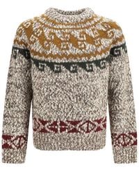 Moncler - Beige Wool Oves Aries Sweatshirt - Lyst