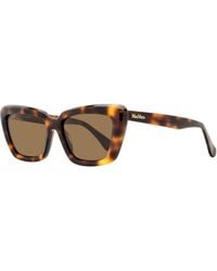 Max Mara - Max Mara Mm0171 Tapered Rectangular Acetate Sunglasses - Lyst