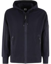 C.P. Company - Diagonal Raised Fleece Full Zip Hooded - Lyst