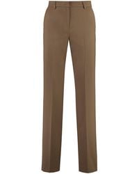 PT Torino - Ambra Wool-Blend Trousers Straight - Lyst