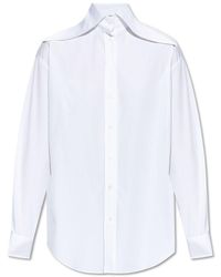 McQueen - Shirt With Decorative Collar - Lyst