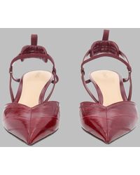 Fendi - Slingback Very Colibrì Hagfish Leather Shoe - Lyst