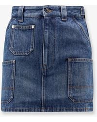 Givenchy - Denim Mini Skirt - Lyst
