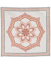 Brunello Cucinelli - Mandala Pattern Silk Pocket Square Accessory - Lyst