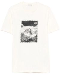 Moncler - Mountain-Print T-Shirt - Lyst