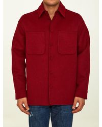 Fendi - Red Wool Reversible Jacket - Lyst