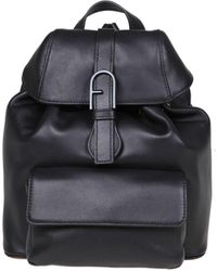 Furla - Flow S Leather Backpack - Lyst