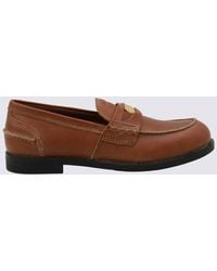 Miu Miu - Leather Loafers - Lyst