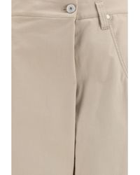 Brunello Cucinelli - Cotton Loose Wrap Pants With Monili Trousers - Lyst
