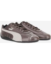 PUMA - Sneakers Speedcat Metallic Fabric And Rubber Trainers - Lyst