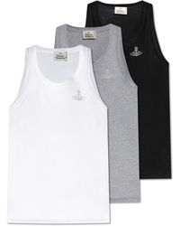 Vivienne Westwood - Three-Pack Of Sleeveless T-Shirts - Lyst