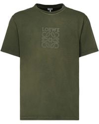 Loewe - Cotton T-Shirt With Logo - Lyst