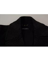 Dolce & Gabbana - Trench Coat Check Wool Jacket - Lyst