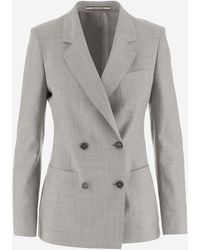 Tagliatore - Wool And Silk Double-Breasted Jacket - Lyst