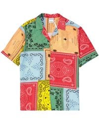 Marcelo Burlon - Marcelo Burlon Colour-block Shirt - Lyst