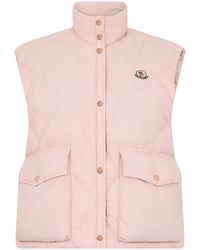 Moncler - Padded Down Vest Bais Polyamide Waistcoats & Gilets - Lyst