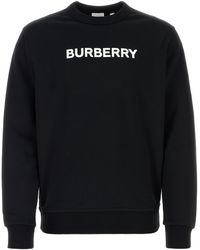 Burberry - Stretch Cotton Oversize Sweater - Lyst
