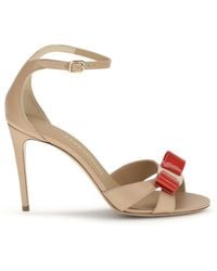 Ferragamo - Vara Sandals With Bow - Lyst