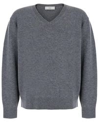 DUNST - Cashmere V-Neck Sweater Wool Top - Lyst